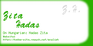 zita hadas business card